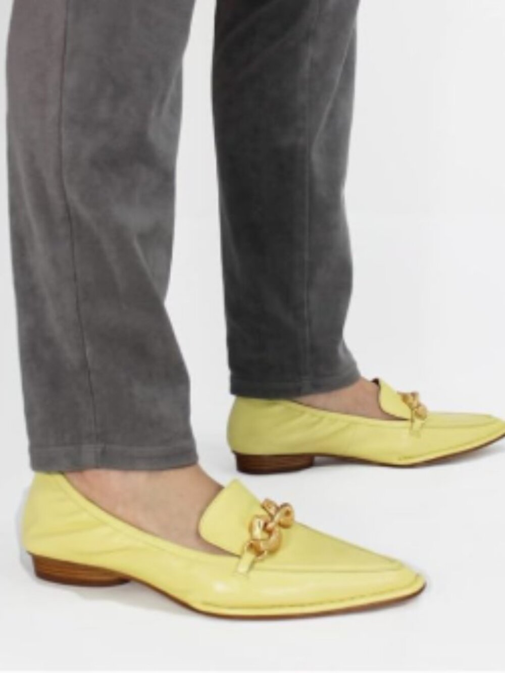 NIB | Tory Burch | Jessa Pointy Toe Loafer | Yellow size 6